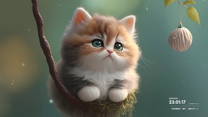 可爱的小猫