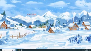 飘雪的村庄