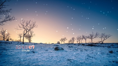 4k下雪唯美风景