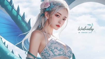 4K唯美清纯古风女神