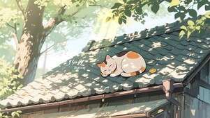 屋顶 猫咪