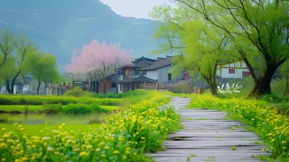 4k绿色乡间小路