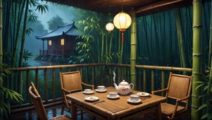 竹屋夜雨