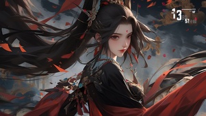 长发古风少女