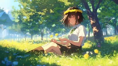 唯美小雏菊少女