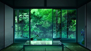 4K雨中和室