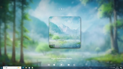 林湖听山-桌面主题