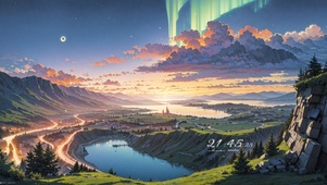 4K傍晚的乡村