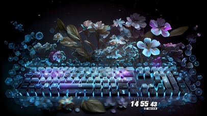 4K花朵治愈键盘