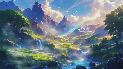 仙境AI护眼壁纸