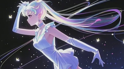 二次元氛围感美少女