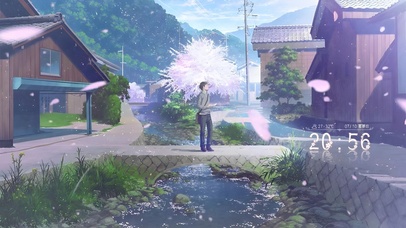 唯美治愈樱花小路