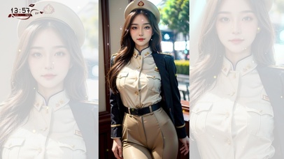 4K性感Ai制服美女