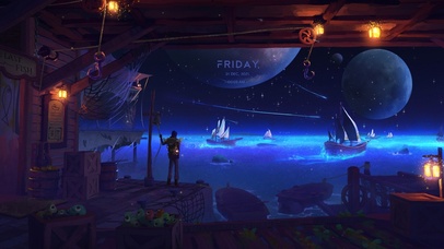 4K唯美治愈宇宙星河航行