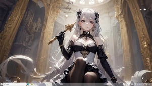 4k白毛黑丝女仆美少女纯欲风