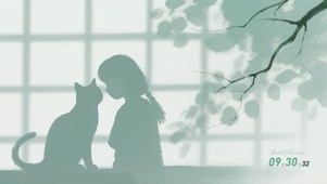 治愈光影！少女与猫的斑驳流年
