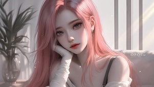 清纯红发女孩