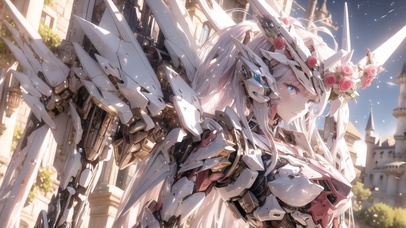 玫瑰机甲女战士