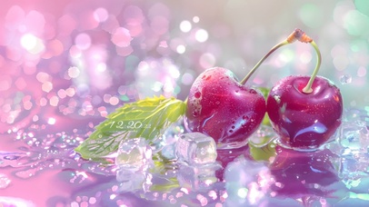 夏日清凉感樱桃