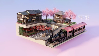 日本樱花小院