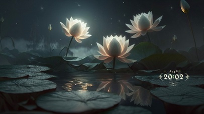 4k温馨夏日荷花