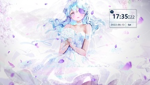 穿婚纱的少女
