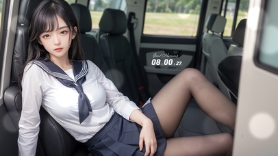 黑丝jk美少女