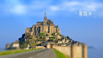 城堡 蓝天 白云 