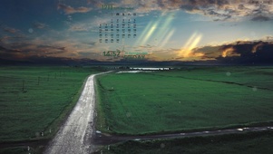 护眼高原风景