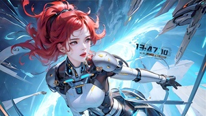 4K绝地求生的机甲美女