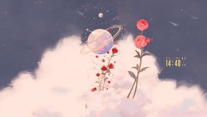 唯美星空玫瑰