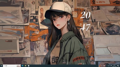 复古棒球帽少女