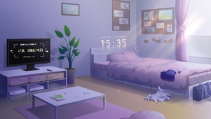 唯美清新少女房间