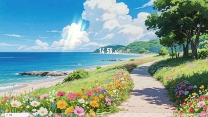 花径听海-桌面主题