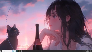 阳台少女