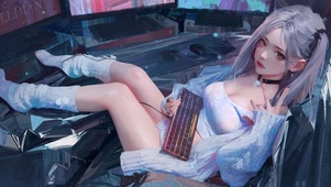 电竞可爱美女