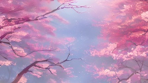 樱花飘落
