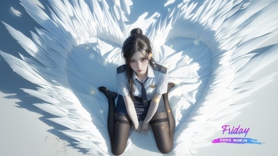 她的美丽如同秋叶飘零