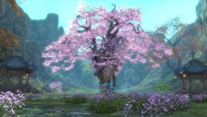唯美桃花树