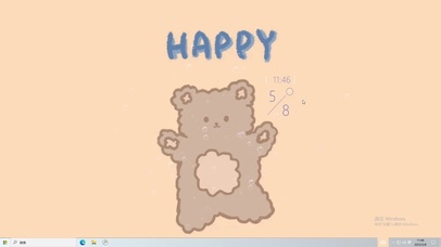 HAPPY  熊  电脑主题