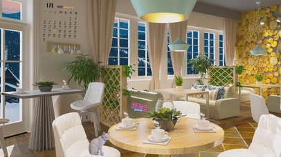 治愈冬季咖啡厅