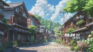 护眼房屋树木