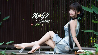 4k气质旗袍  美女