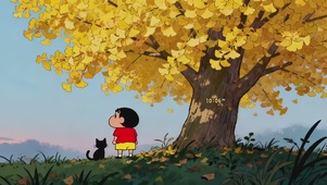 金色秋天可爱小新