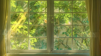 4K唯美治愈窗外景色