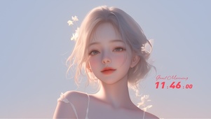 腼腆小美女