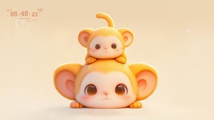 可爱小猴子