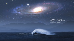 唯美治愈星空海浪