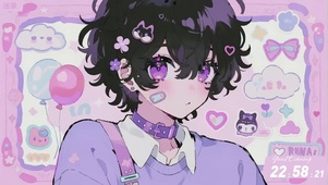 紫色系少年