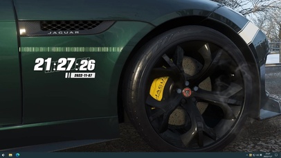 捷豹轮毂（含时间和音乐律动）